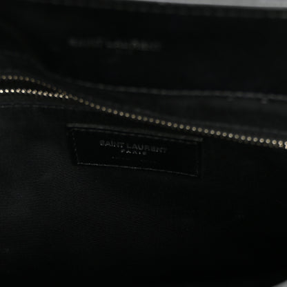 Saint Laurent Calfskin Y Quilted Monogram Medium Loulou Chain Satchel Black 6 of 11
