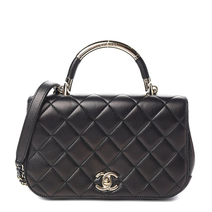 Chanel Lambskin Small Carry Chic Flap Black 1 of 12