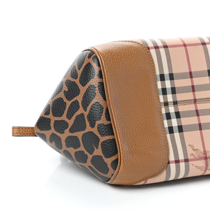 Burberry Haymarket Check Animal Print Small Blaze Satchel 8 of 9