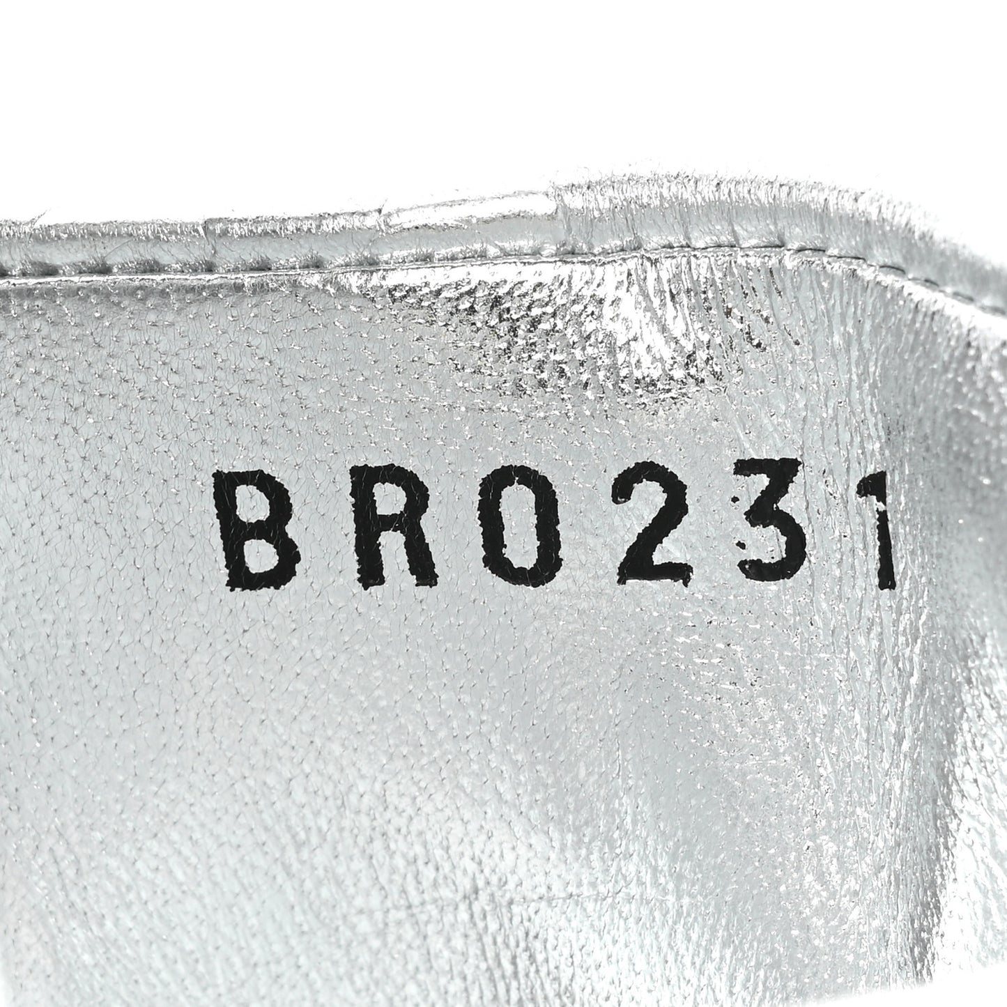 Metallic Lambskin Embossed Monogram Revival High Heel Mules 39 Silver