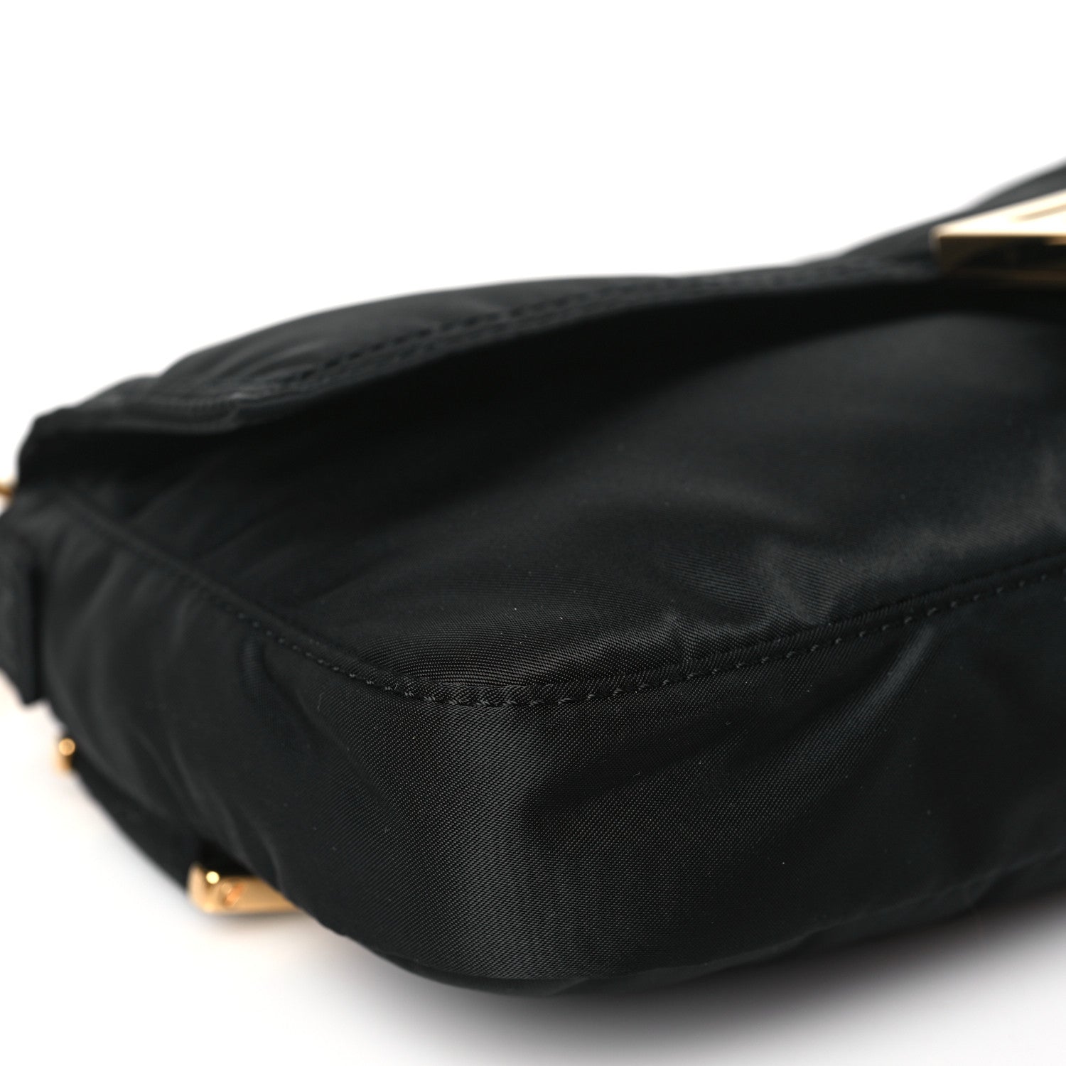 Fendi X PORTER Nylon Regular Belt Baguette Black 9 of 11