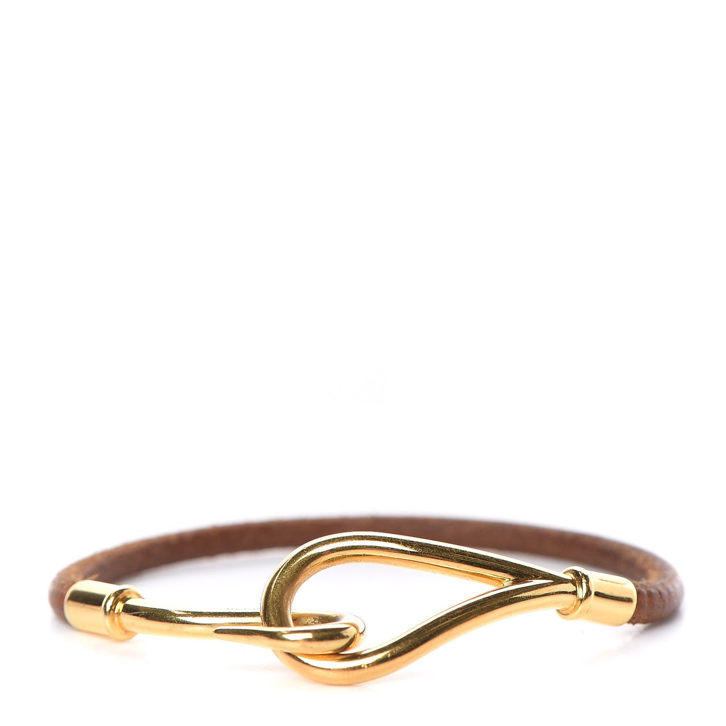 Natural Bridle Jumbo Hook Bracelet Bouton