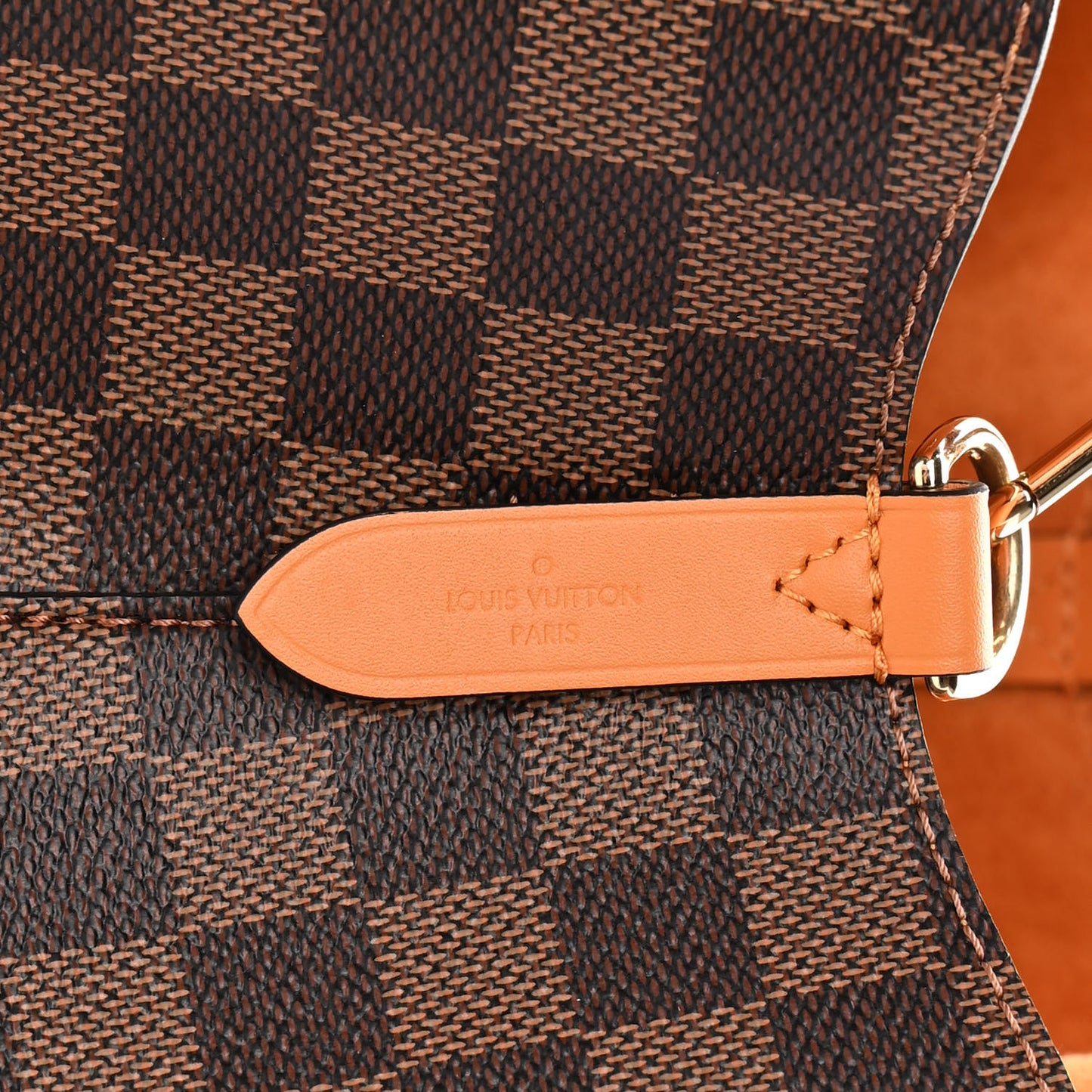 Damier Ebene Neonoe MM Safran