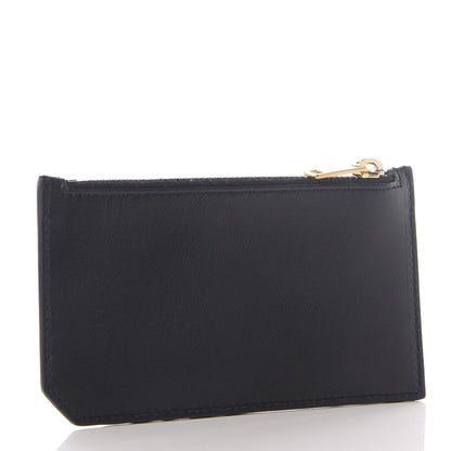 Saint Laurent Calfskin 5 Fragments Zip Pouch Card Holder Black 2 of 7
