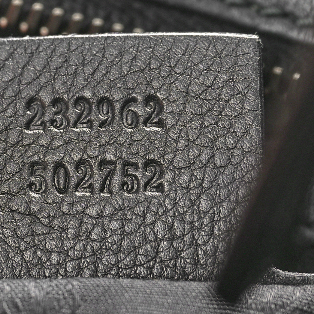 Guccissima Medium GG Twins Hobo Black