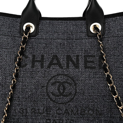 Chanel Lurex Boucle Medium Deauville Tote Black 8 of 10