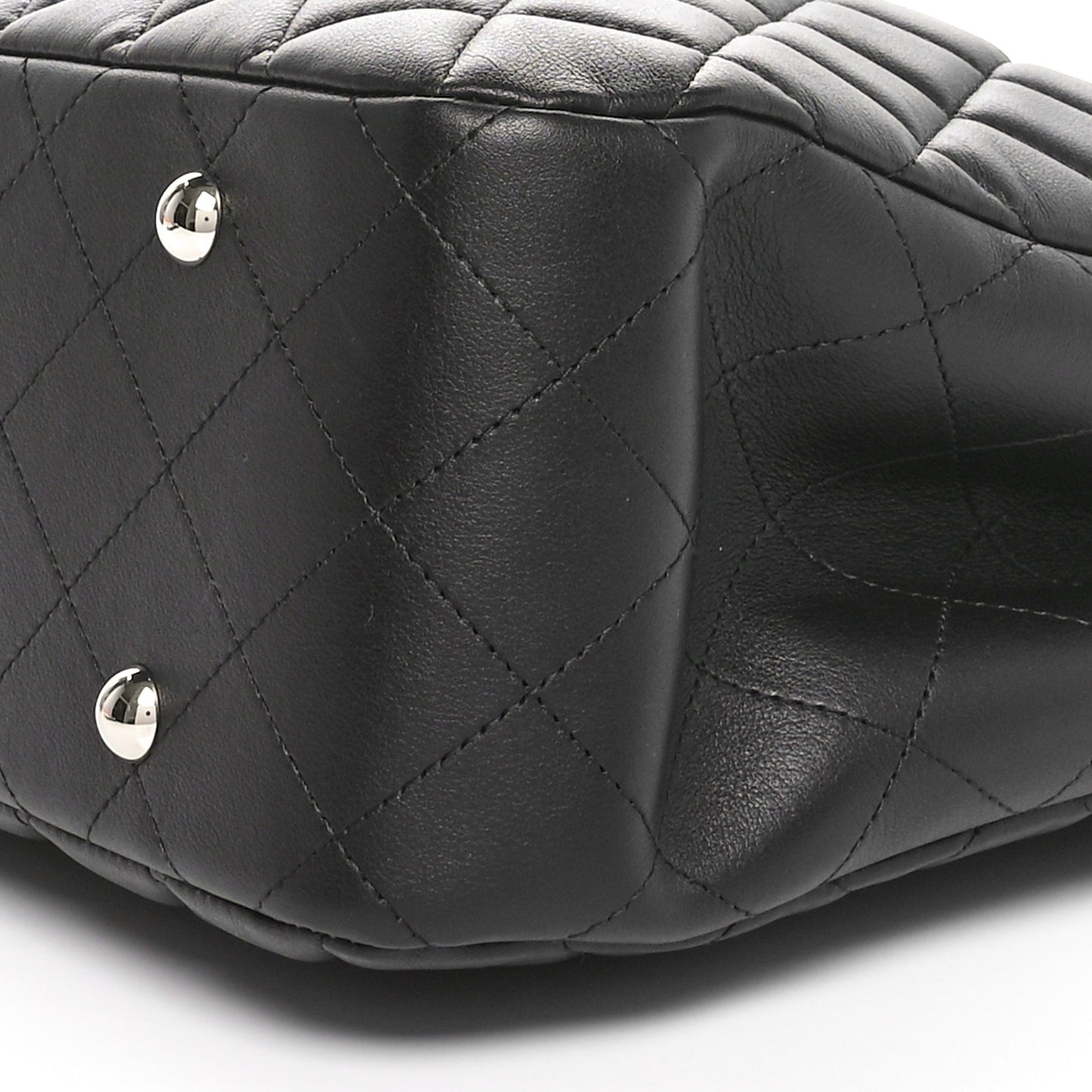 Calfskin Quilted Timeless Tote  Black