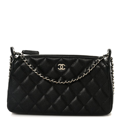 Chanel Caviar Quilted Purse With Chain Black 1 of 11
