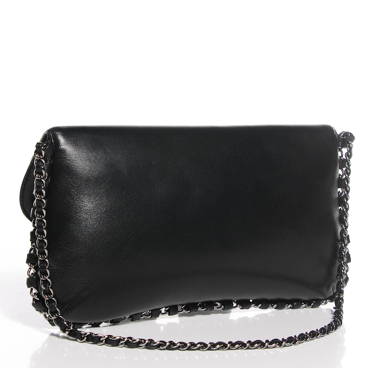 Chanel Lambskin Chain Flap Black 10 of 14