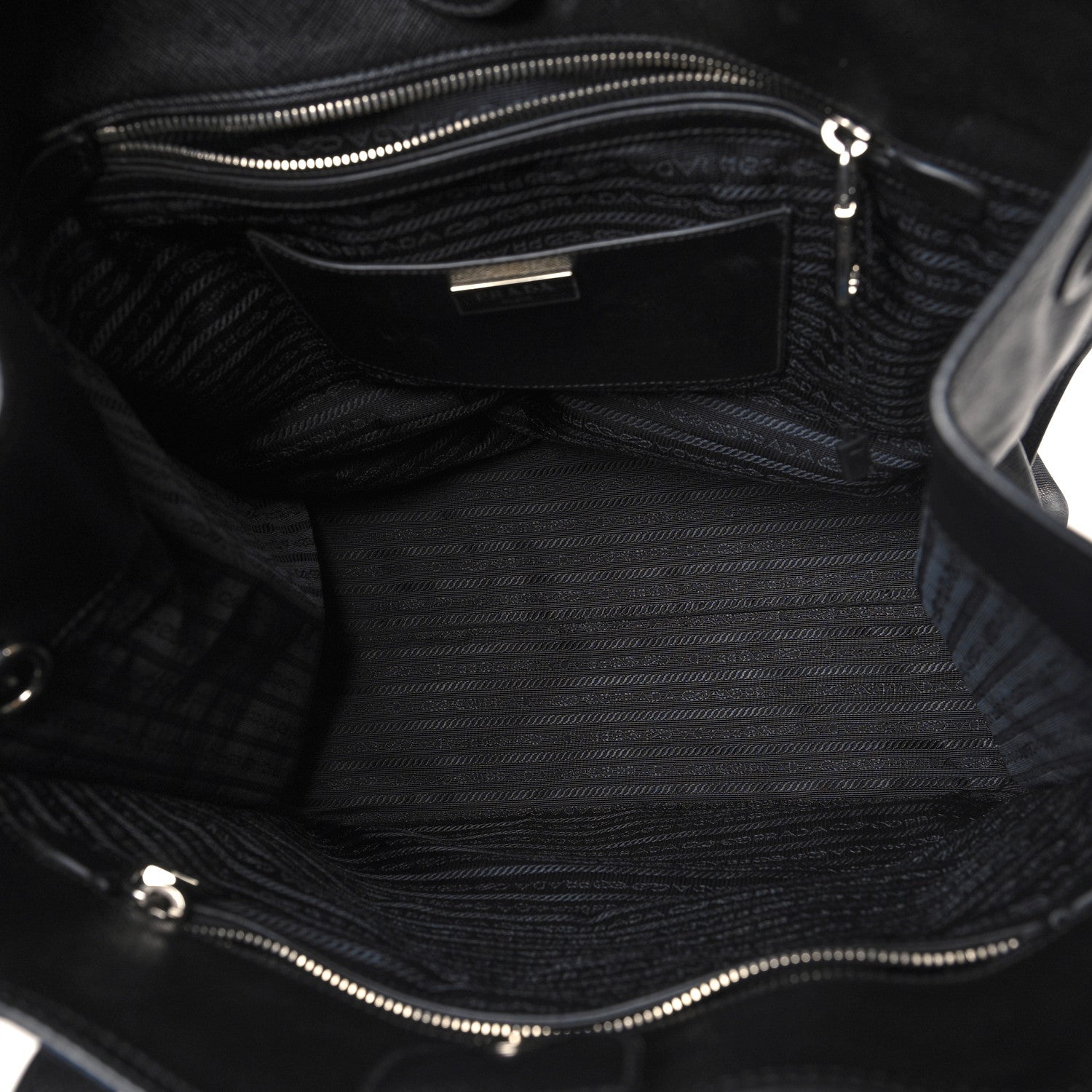 Prada Saffiano Lux Cuir Tote Black 5 of 11