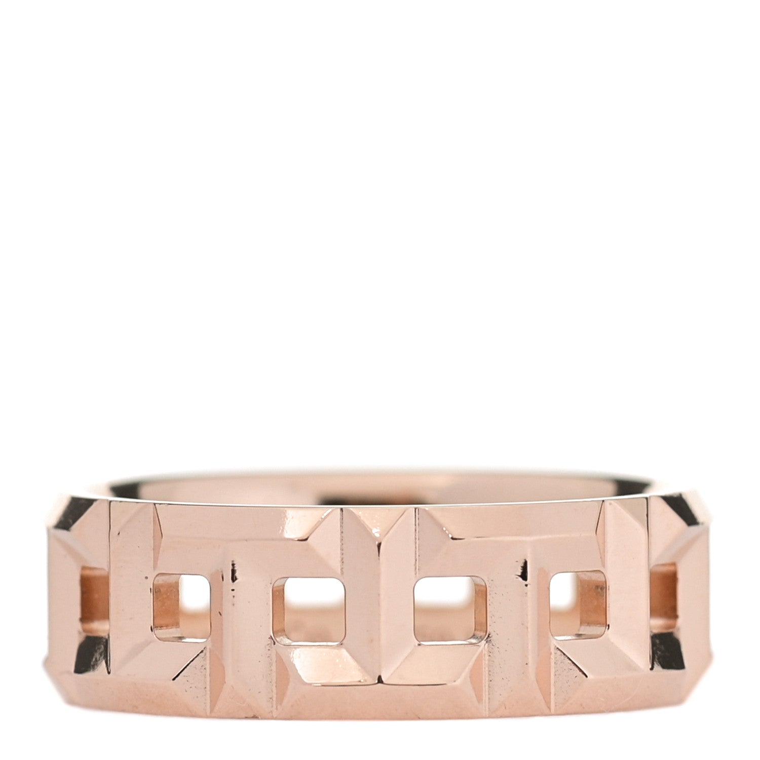 Tiffany 18K Rose Gold Wide T True Ring 45 3.5 1 of 4
