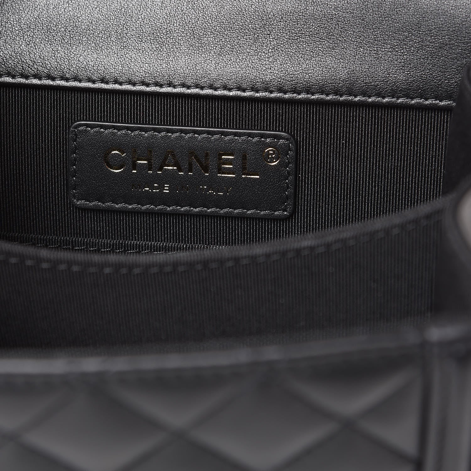 Chanel Calfskin Quilted North South Boy Flap Black 6 of 8