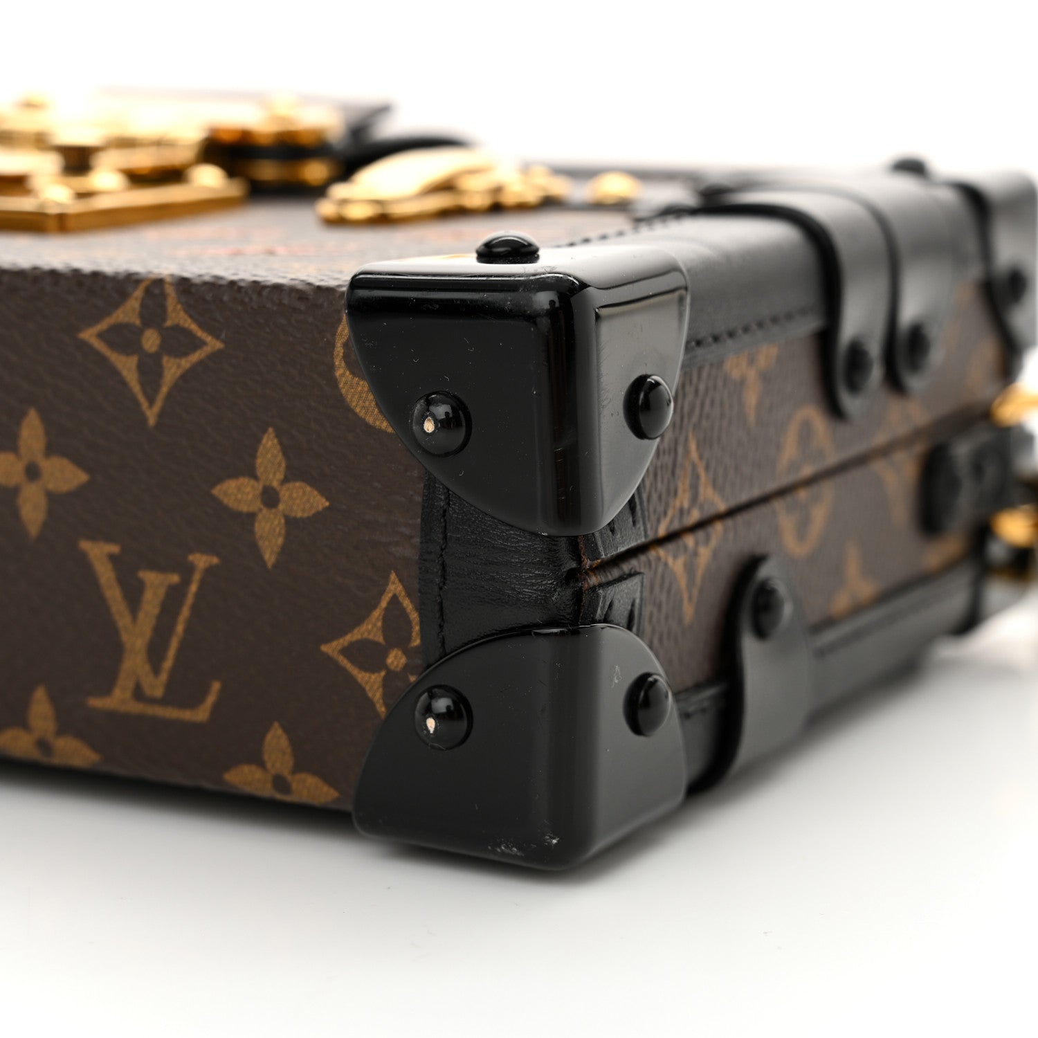 Louis Vuitton Monogram Petite Malle Black 9 of 12