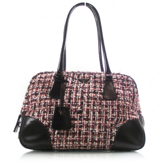 Tweed Vitello Logo Bowler Red