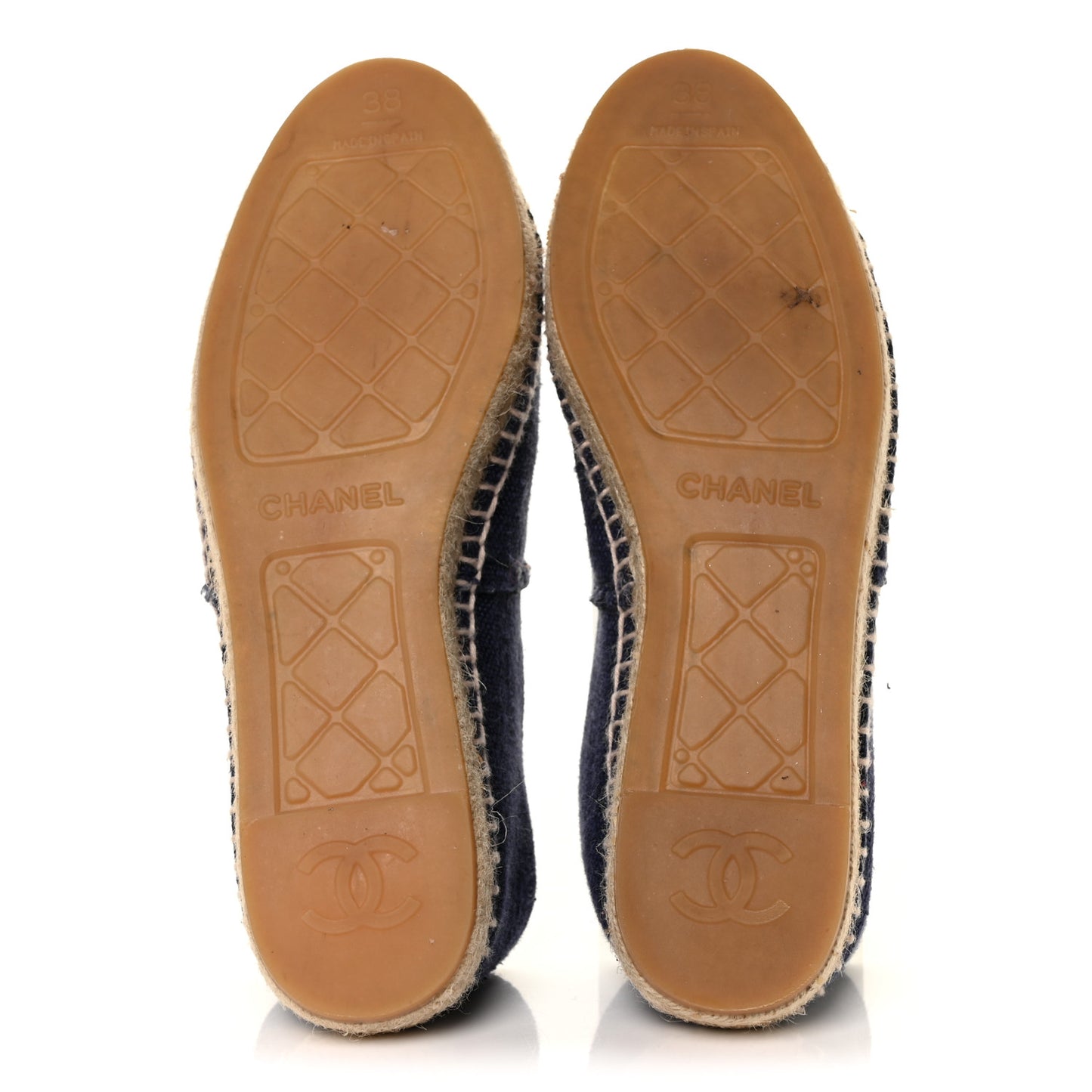 Denim Toile CC Espadrilles 38 Navy Black