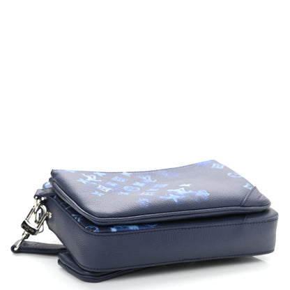 Louis Vuitton Monogram Ink Watercolor Trio Messenger Bag Blue 4 of 9