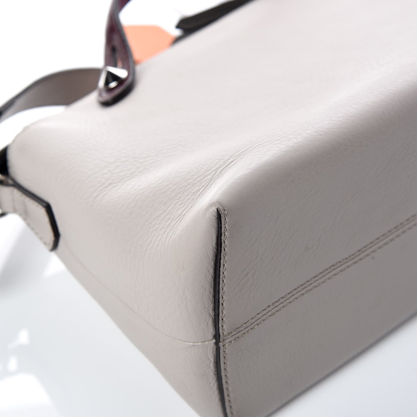 Vitello Dolce 4 Color Medium By The Way Boston Bag Grigio Polvere Arancio Multicolor