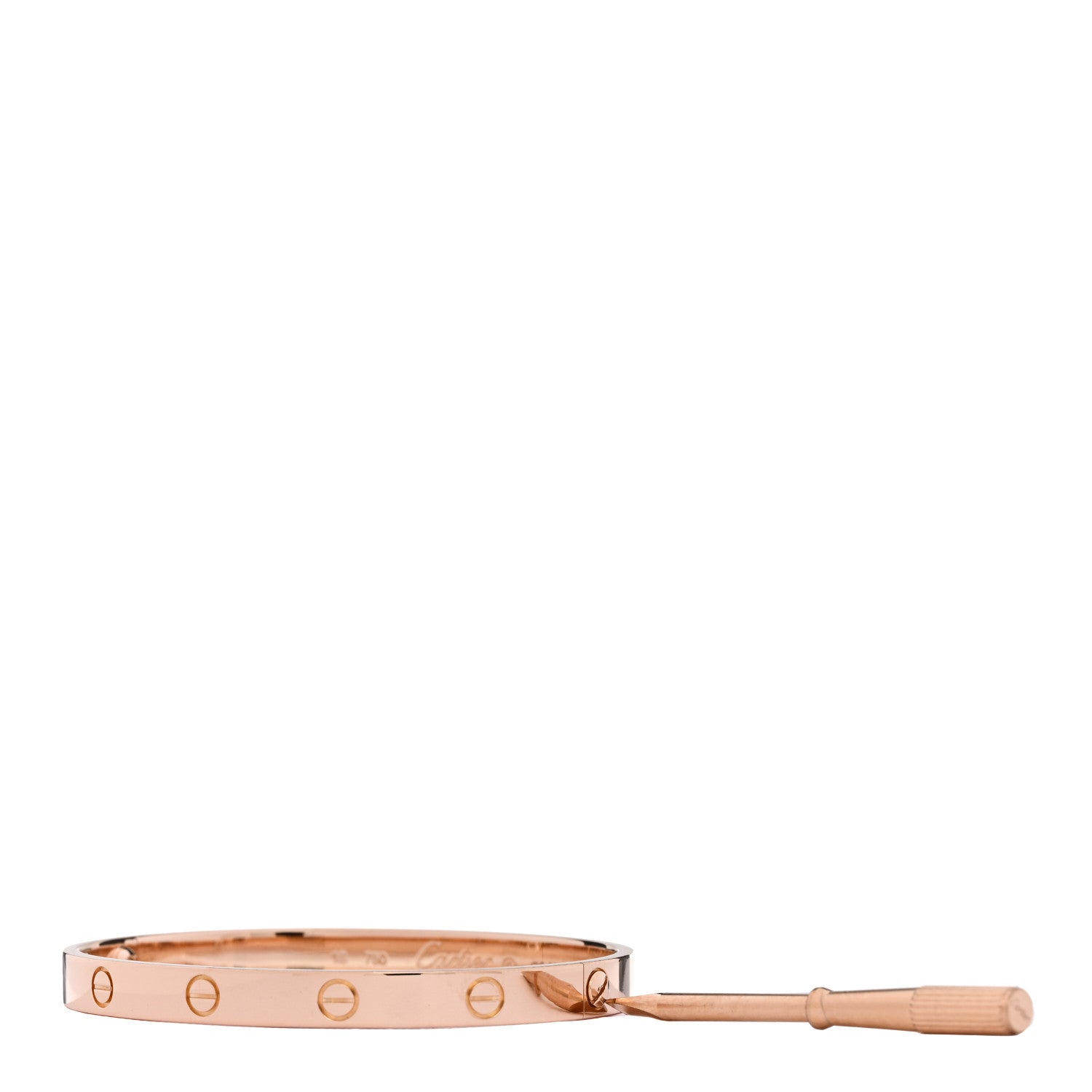 Cartier 18K Pink Gold LOVE Bracelet 18 3 of 9