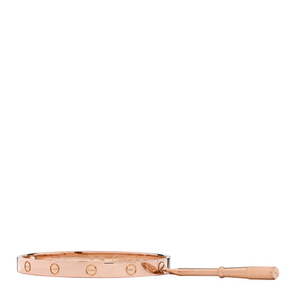 Cartier 18K Pink Gold LOVE Bracelet 18 3 of 9