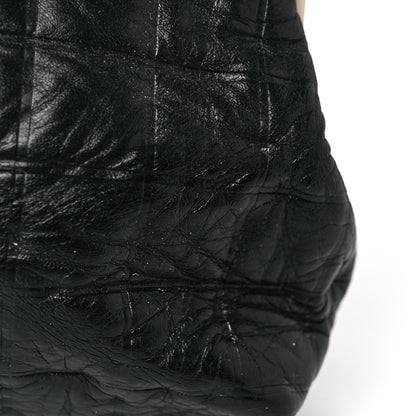 Chanel Lambskin Chocolate Bar Quilted Frame Shoulder Bag Black 10 of 10