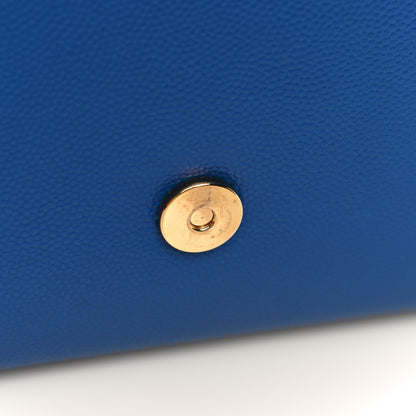 Saint Laurent Grain De Poudre Classic Monogram Cassandre Clutch Blue Majorelle 8 of 12