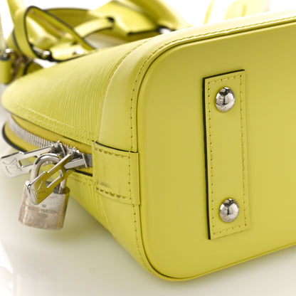 Louis Vuitton Epi Jacquard Alma BB Yellow Citron 7 of 9