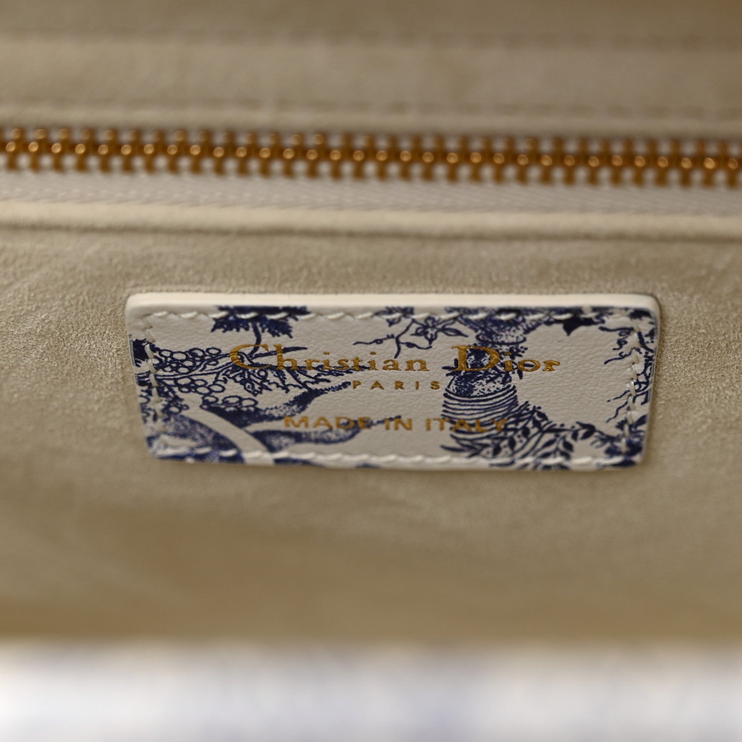 Christian Dior Calfskin Le Soleil Print Medium Lady Dior Blue Multicolor 6 of 10