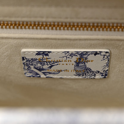 Christian Dior Calfskin Le Soleil Print Medium Lady Dior Blue Multicolor 6 of 10