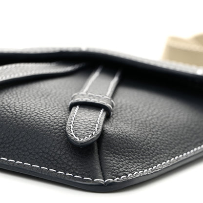 Christian Dior X KAWS Grained Calfskin Saddle Pouch Blue Multicolor 10 of 10