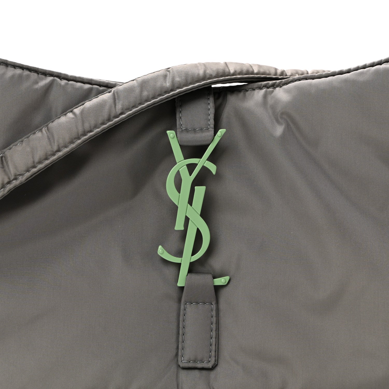 Saint Laurent Econyl Nylon Le 5 A 7 Hobo Grey 8 of 11