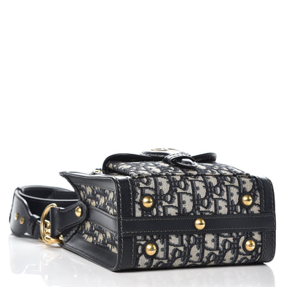 Christian Dior Oblique Mini Tote Bag Blue 4 of 9