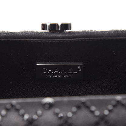Chanel Iridescent Lambskin Crystal Quilted Clutch Black 6 of 10