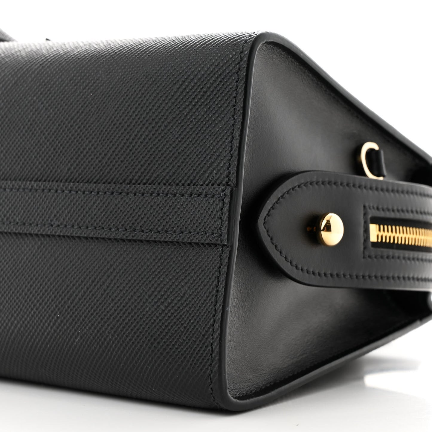 Saffiano Cuir Calfskin Small Kristen Black