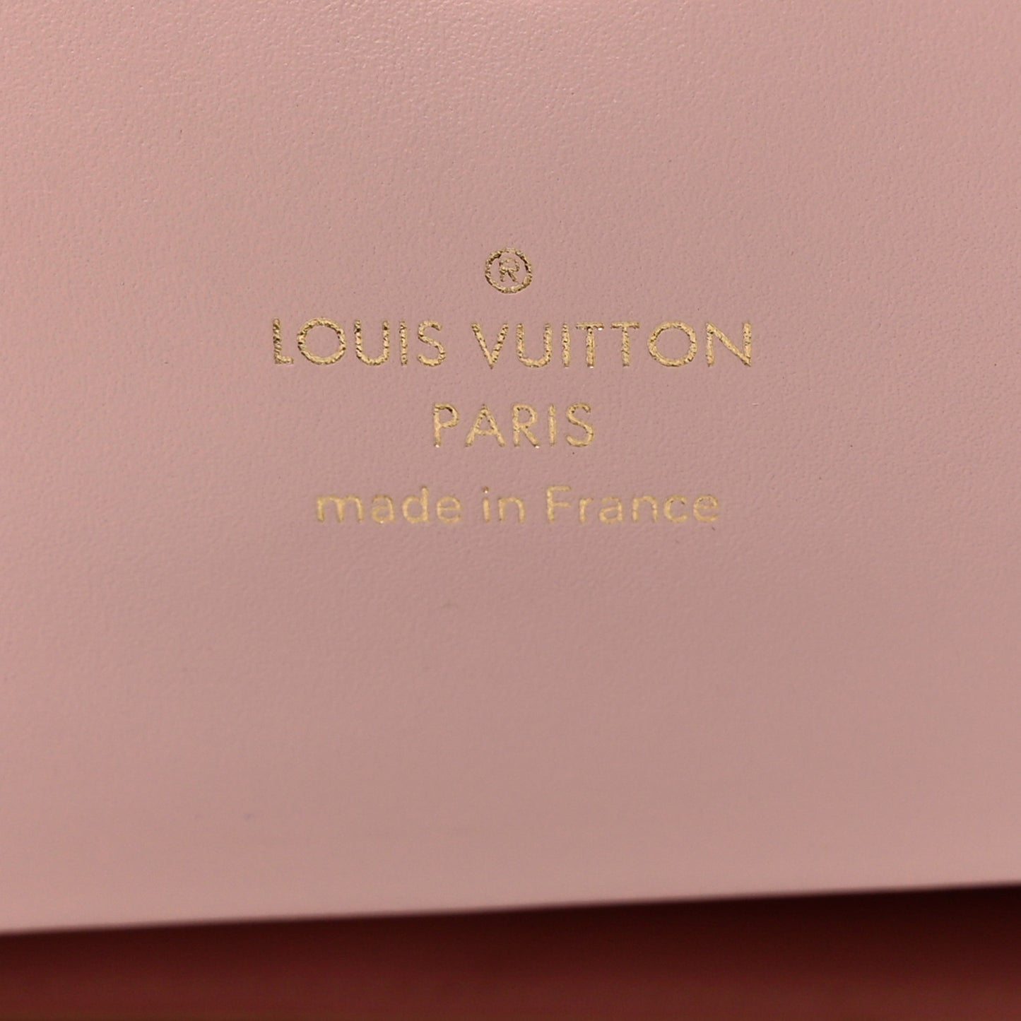 Monogram Flore Chain Wallet Rose Ballerine