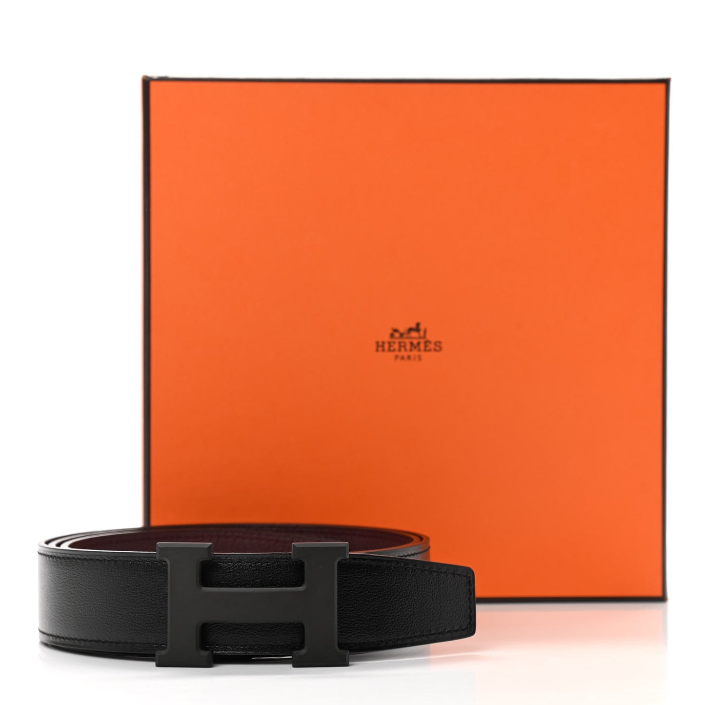 Box Togo 32mm Matte H Belt 95 Black Rouge H