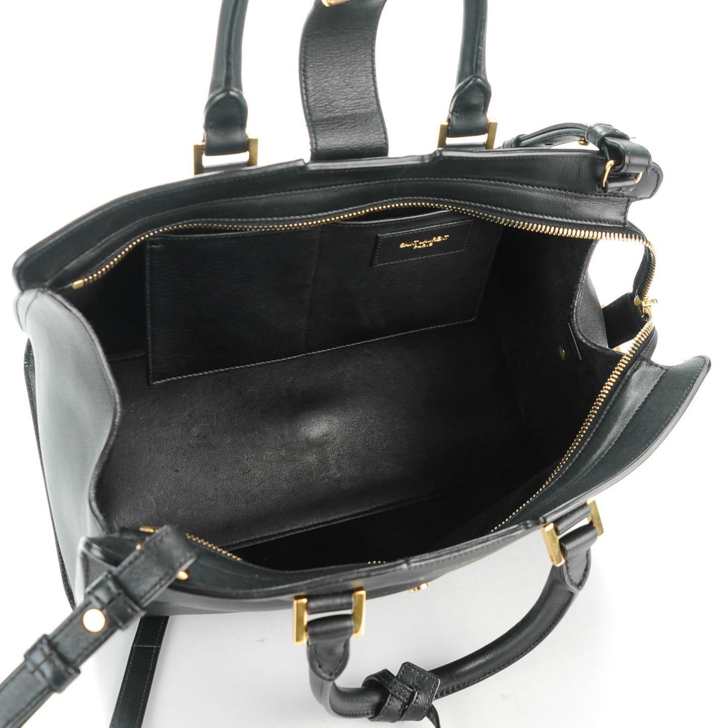 Calfskin Small Classic Y Cabas Black