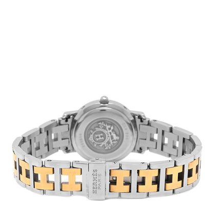 Hermes Stainless Steel 24mm Clipper Quartz Watch Gold 3 of 4