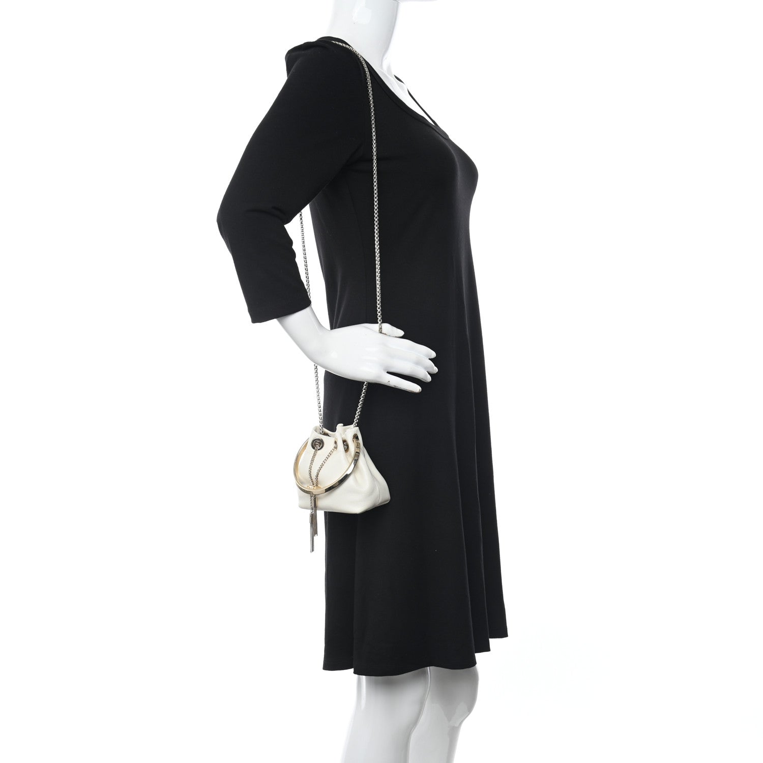 Jimmy Choo Nappa Micro Bon Bon Bag Latte 2 of 7