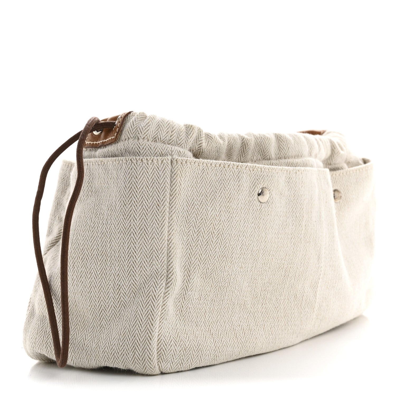 Hermes Canvas Barenia Fourbi 25 MM Pouch Naturel Fauve 3 of 9