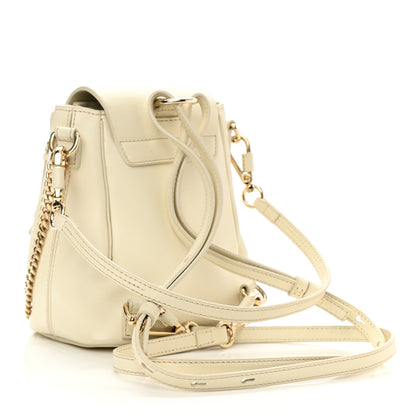 Chloe Calfskin Quilted Mini Faye Backpack Natural White 3 of 12