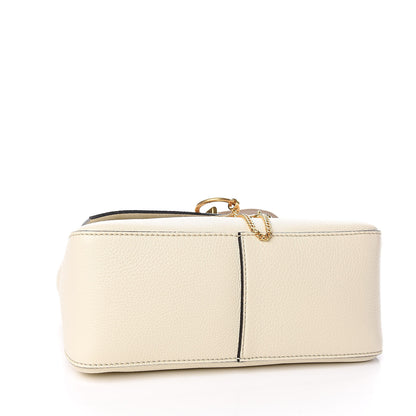 Valentino Garavani Pebbled Calfskin VRing Shoulder Bag Light Ivory 4 of 9