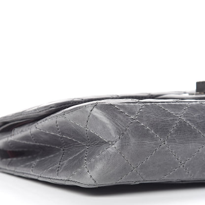 Chanel Aged Calfskin Quilted 50th Anniversary 2.55 Reissue 225 Flap Gris 5 of 12