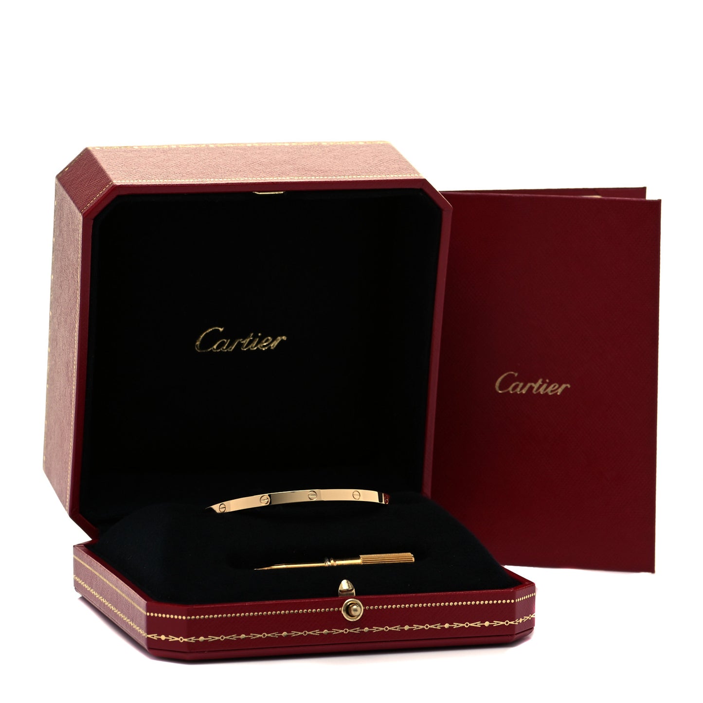 18K Yellow Gold Small LOVE Bracelet 17