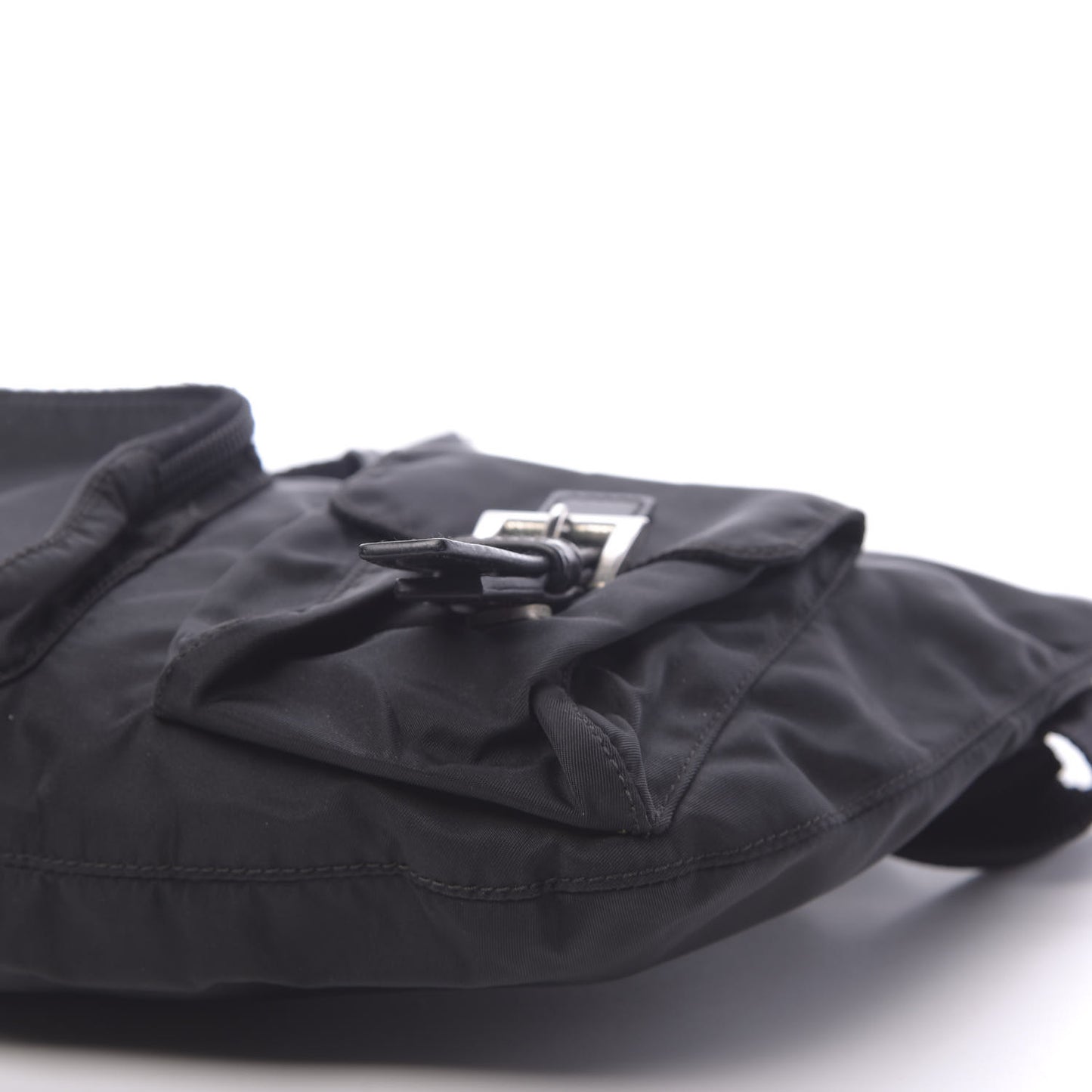 Tessuto Nylon Saffiano Belt Bag Black