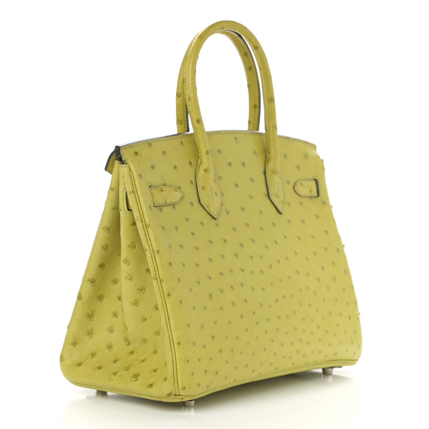 Ostrich Birkin 30 Vert Anis