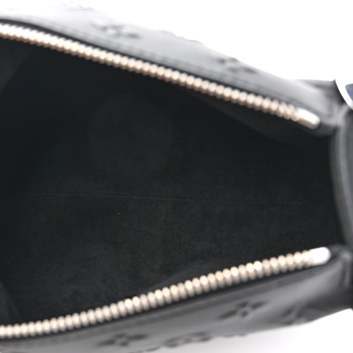 Louis Vuitton Calfskin Debossed Monogram Side Trunk Black 5 of 9