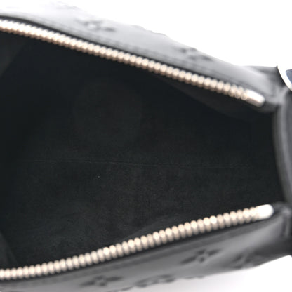 Louis Vuitton Calfskin Debossed Monogram Side Trunk Black 5 of 9