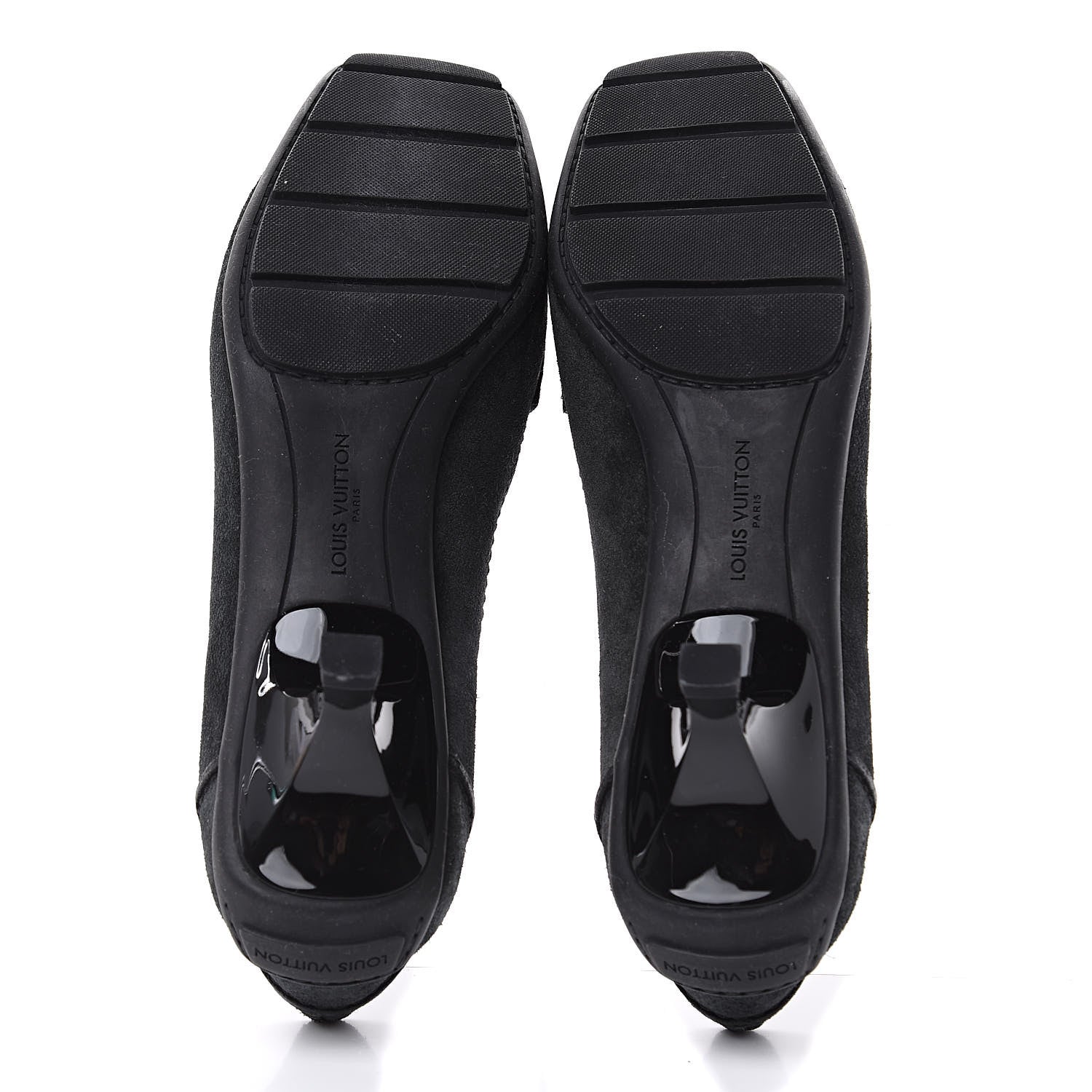 Louis Vuitton Suede Loafer Pump 41 Black 6 of 9