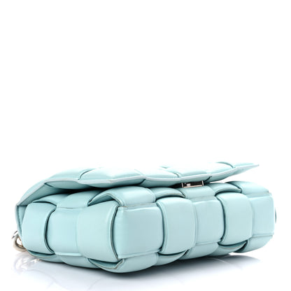 Bottega Veneta Lambskin Maxi Intreccio Padded Chain Cassette Crossbody Bag Spearmint 4 of 17