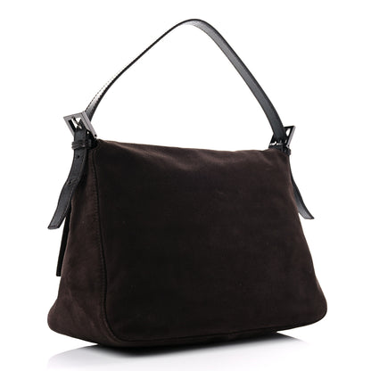 Fendi Suede Calfskin Mama Baguette Brown 3 of 14